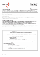 Lavabile Top Quartz Bianco T.V.