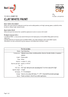 Clay White Paint
