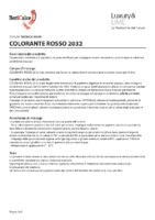 Colorante Rosso 2032