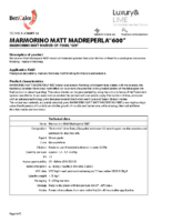 Marmorino Matt 600 Madreperla